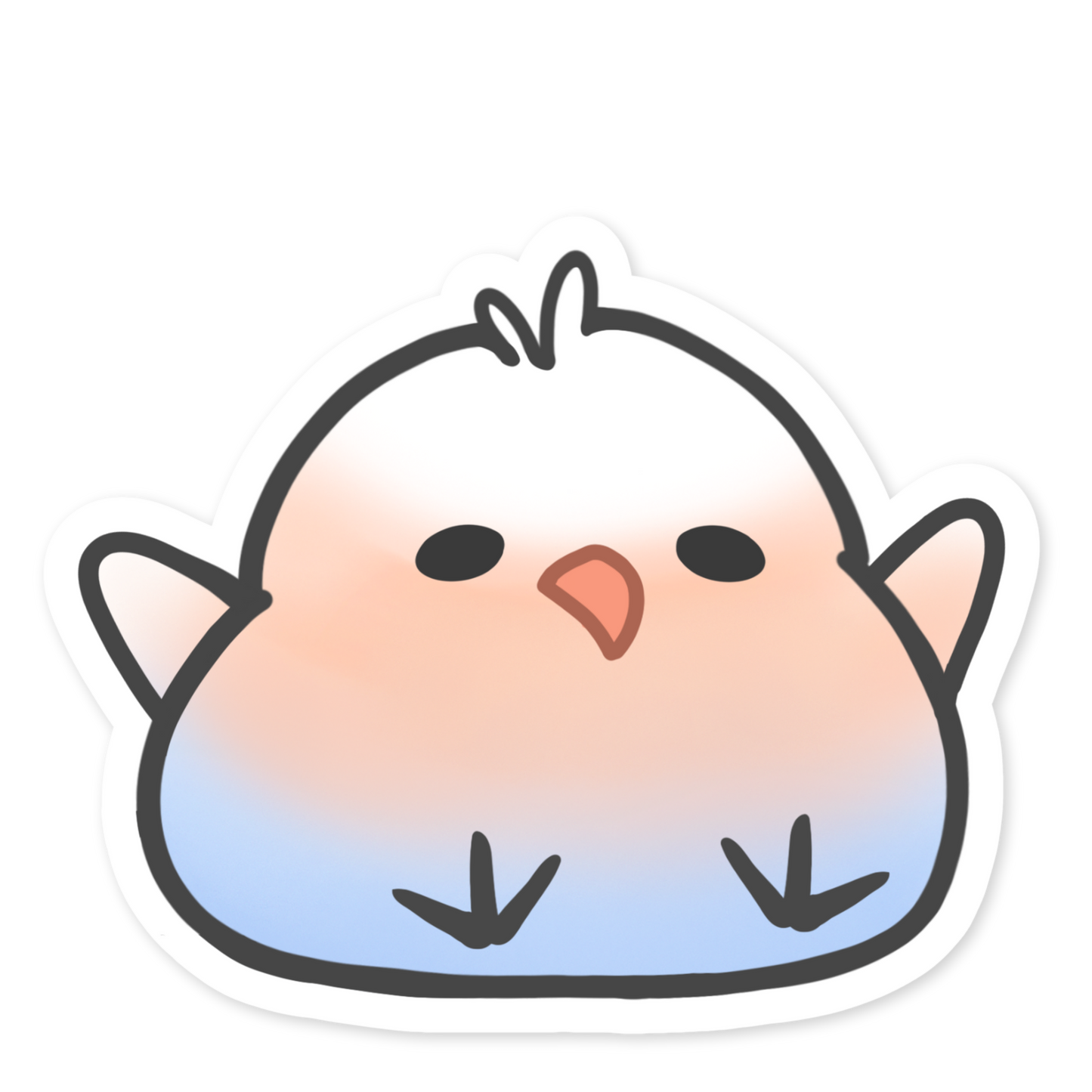 Tired Borb - Waterproof Sticker
