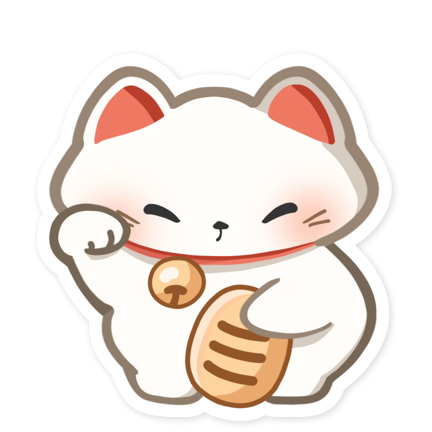 Maneki Neko - Waterproof Sticker