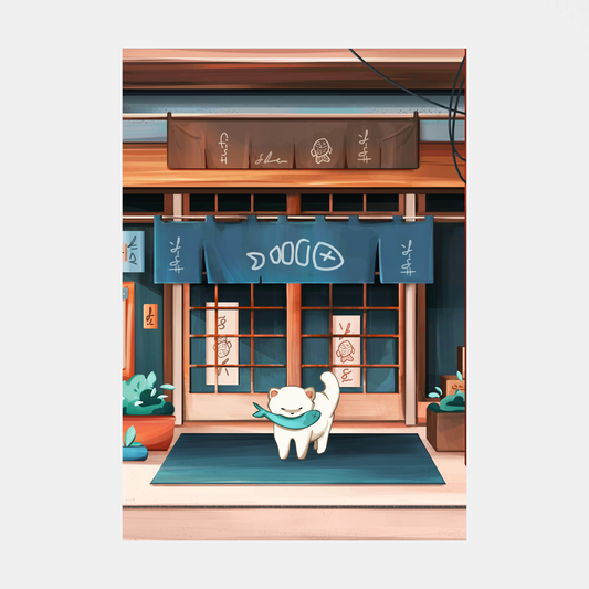 The Fish Shop - Mini Print