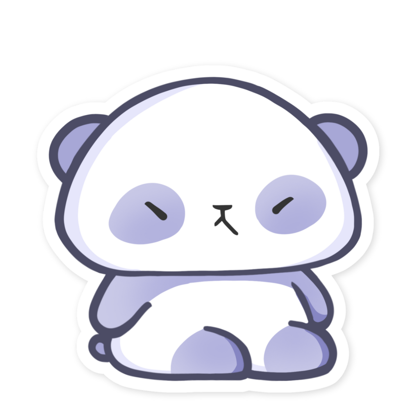 Grumpy Panda - Waterproof Sticker