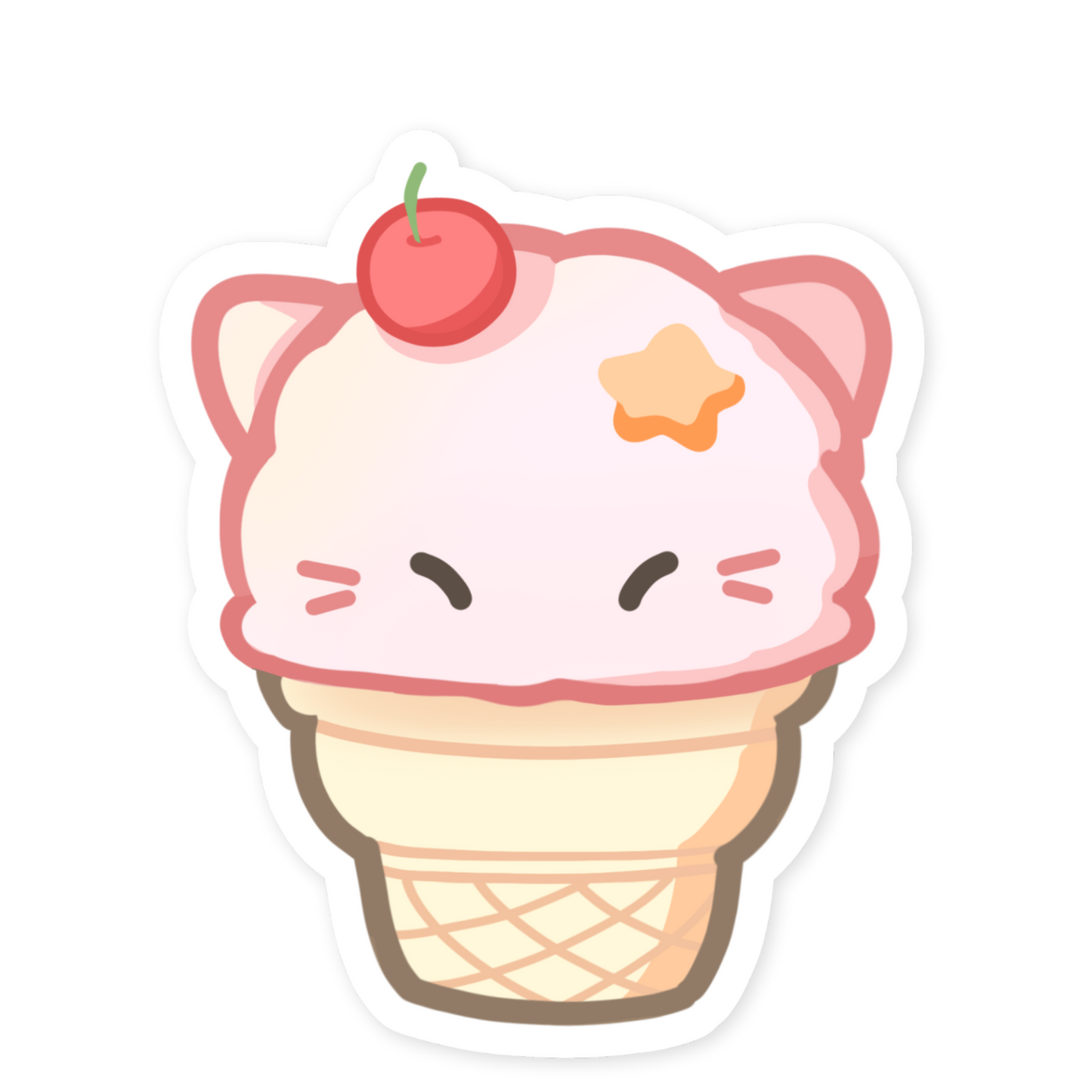 Ice Cream - Waterproof Sticker