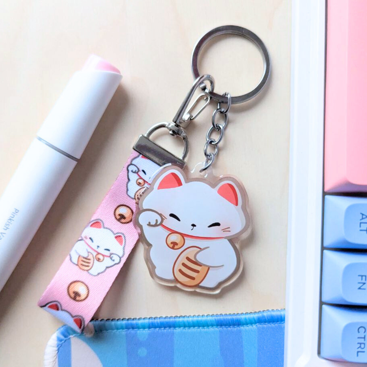 Maneki Neko - Keychain