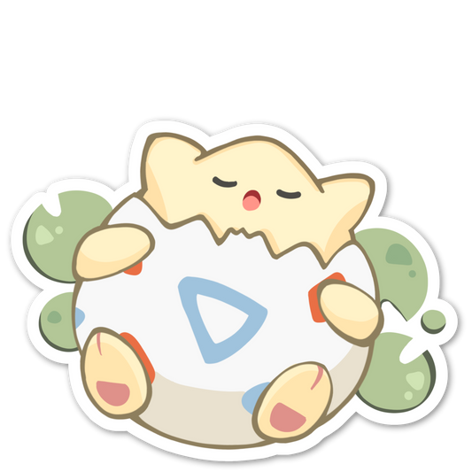 Snoozy Egg - Waterproof Sticker