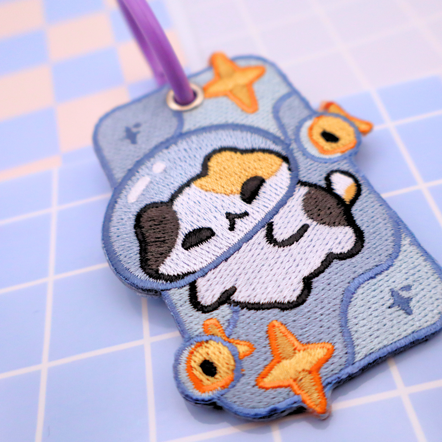 Beepo - Embroidered Keychain