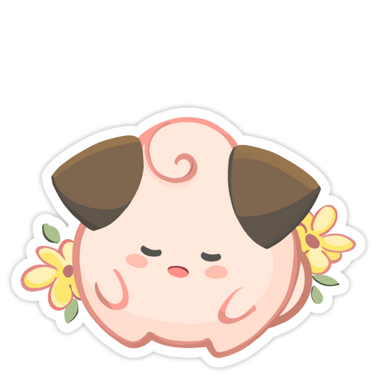 Sleepy Fairy - Waterproof Sticker