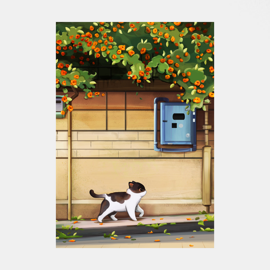 Flower Walk - Mini Print