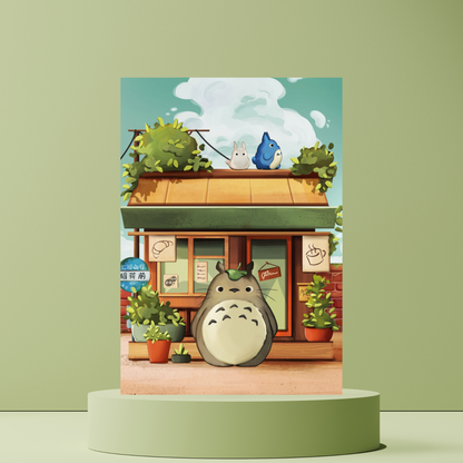 Totoro Cafe - Mini Print