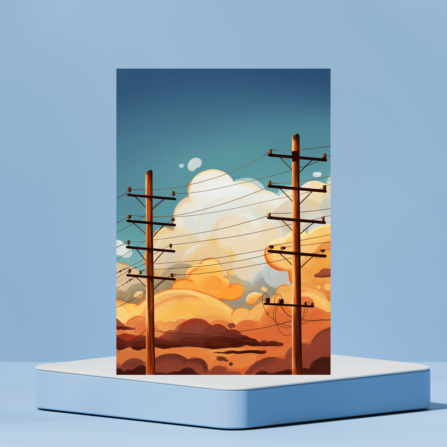 Cloudy Skies - Mini Print
