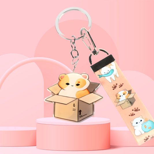 Box Kitty - Keychain