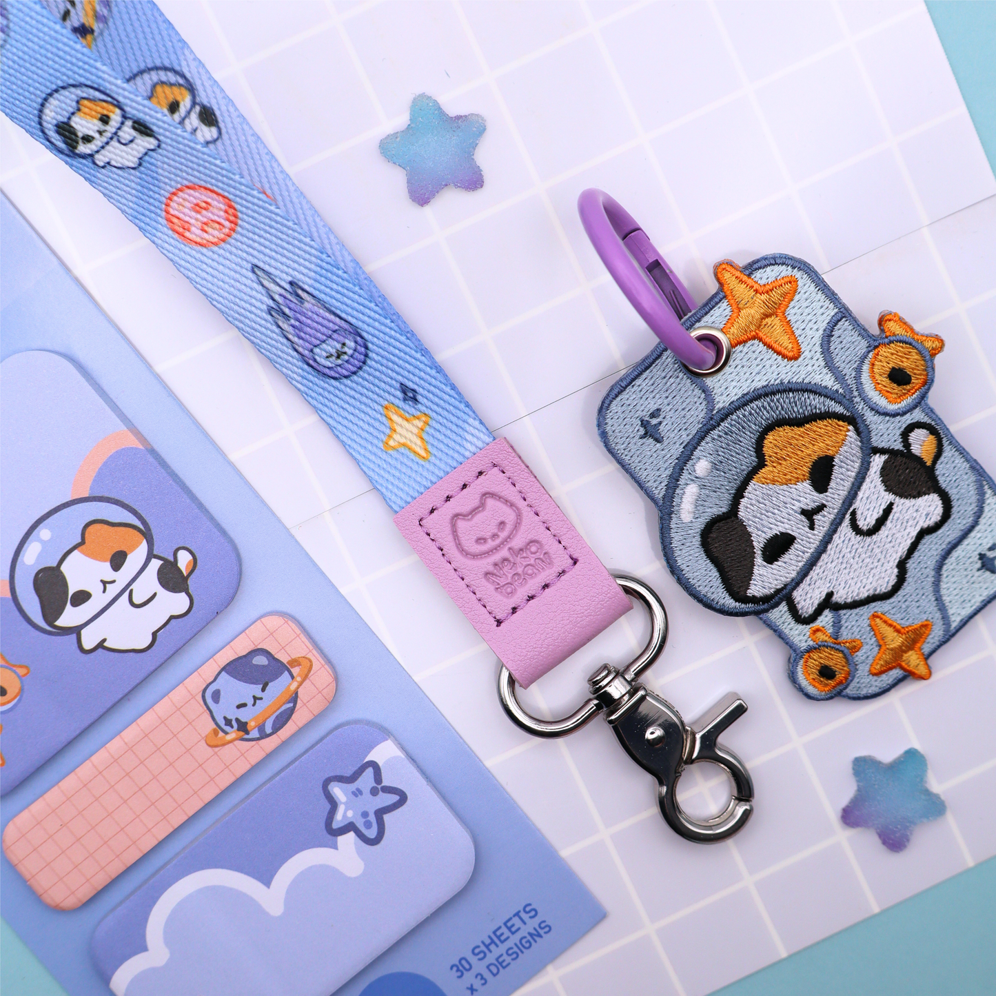 Space Cats - Wristlet Lanyard