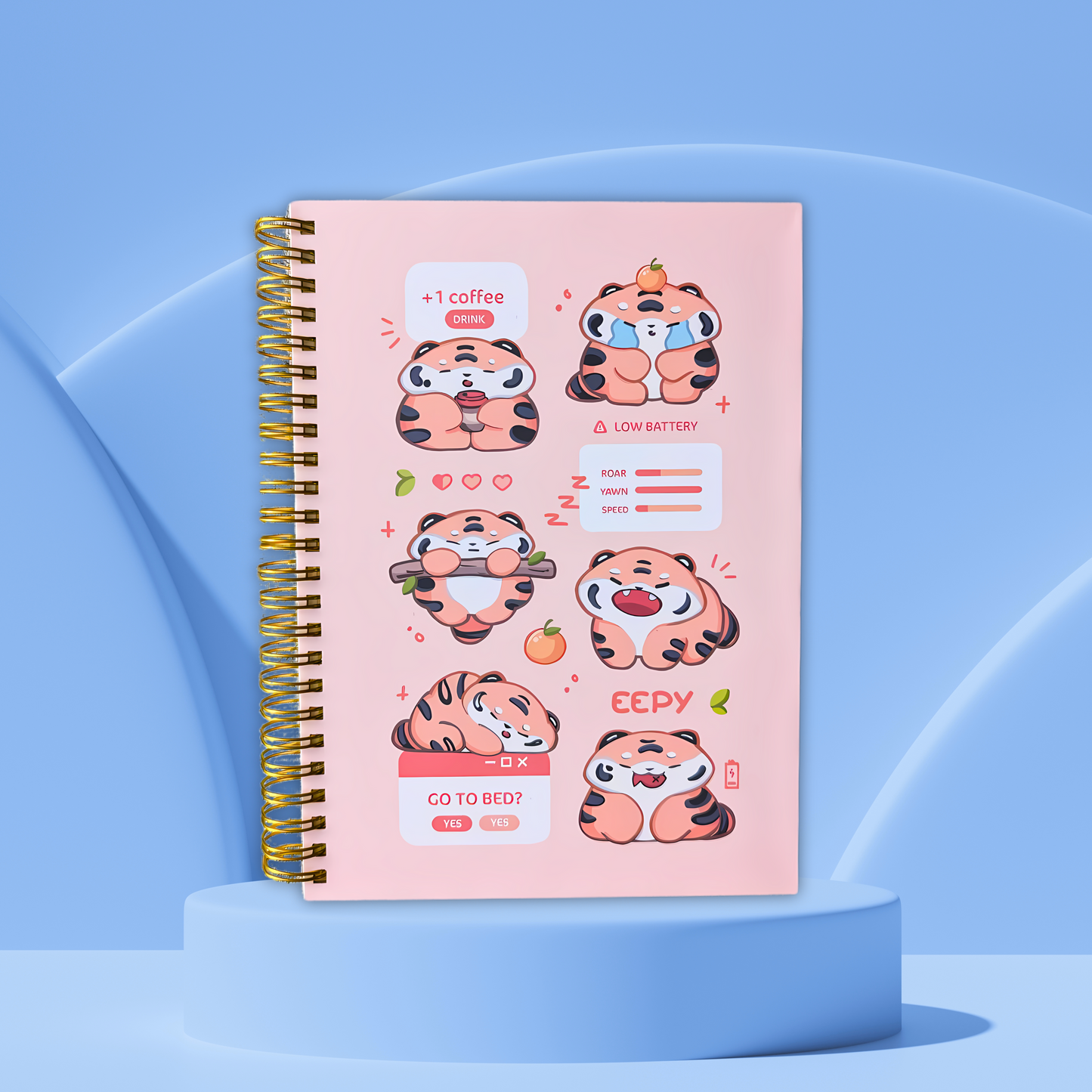 Sleepy Tigers - Hardcover Sticker Book