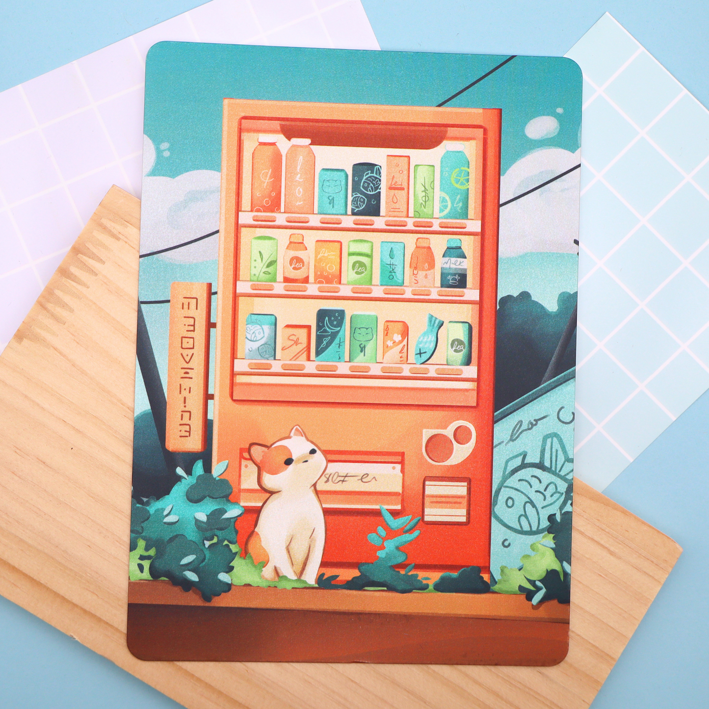 Vending Meowchine - Mini Print