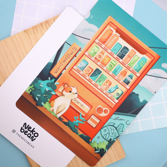 Vending Meowchine - Mini Print