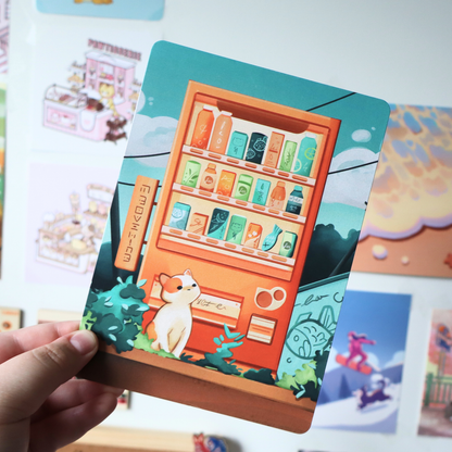 Vending Meowchine - Mini Print