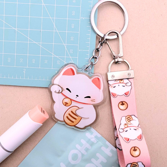Maneki Neko - Keychain