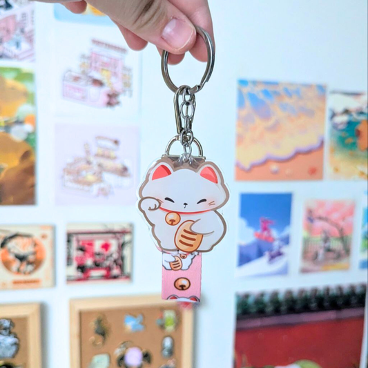 Maneki Neko - Keychain