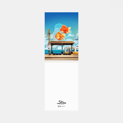 Fish Crossing - Postcard Print