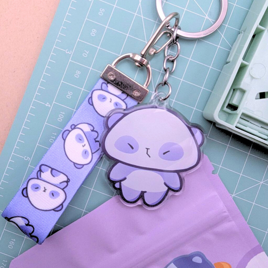 Grumpy Panda - Keychain