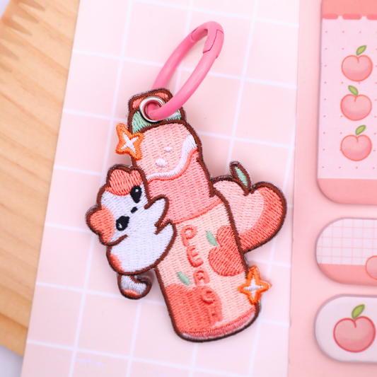 Beancat - Embroidered Keychain