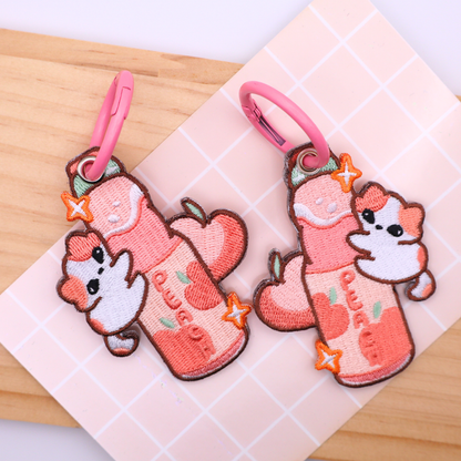 Beancat - Embroidered Keychain