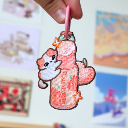 Beancat - Embroidered Keychain