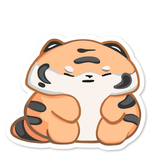 Snoozy Tiger - Vinyl Sticker