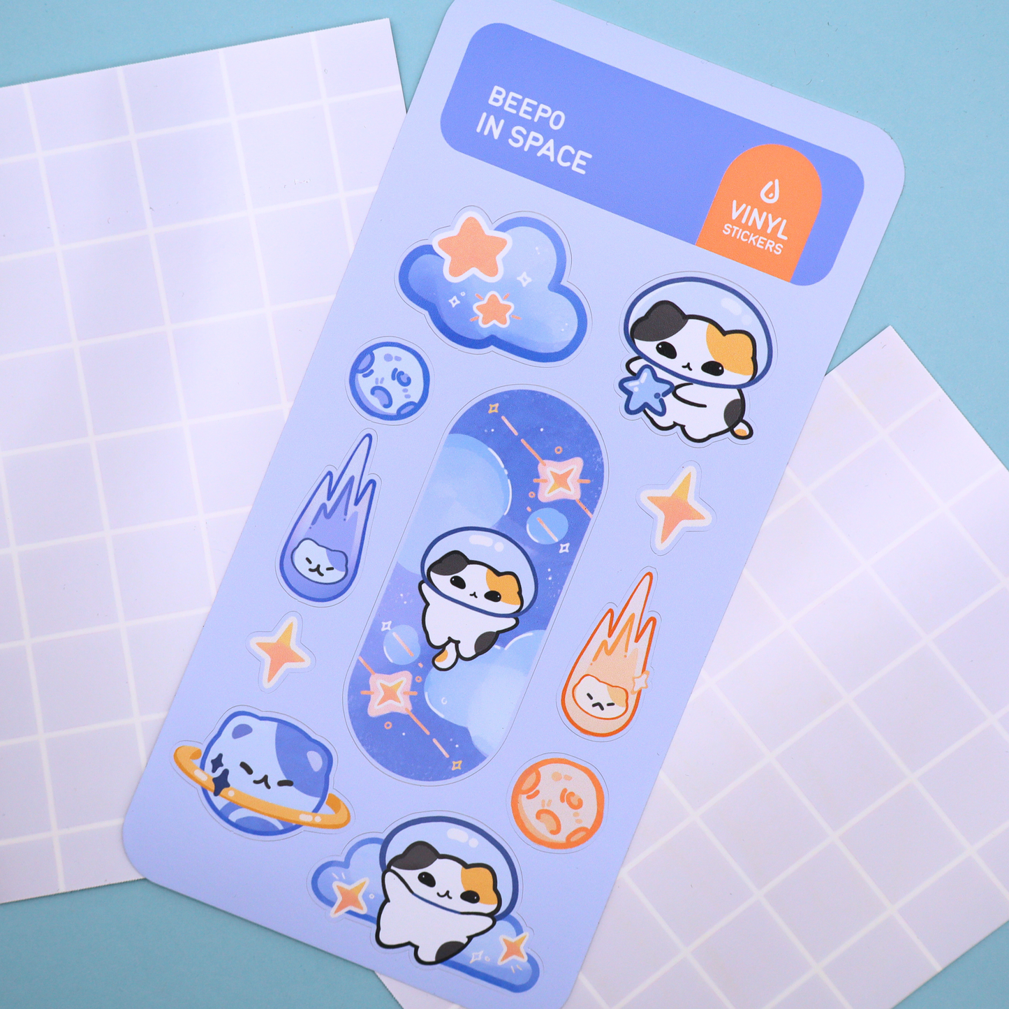 Beepo in Space - Sticker Sheet