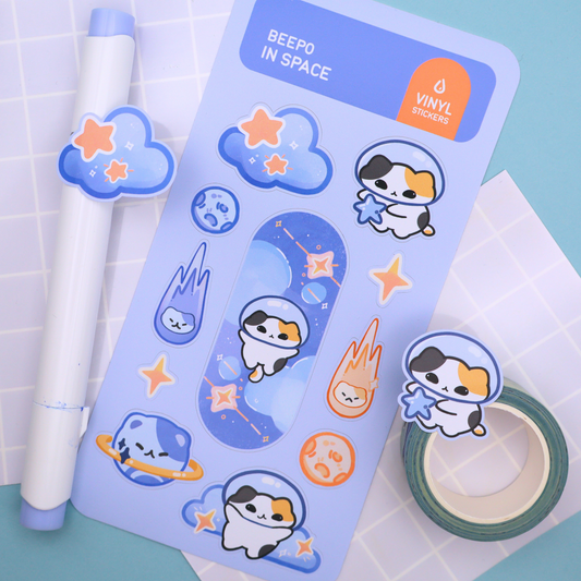 Beepo in Space - Sticker Sheet