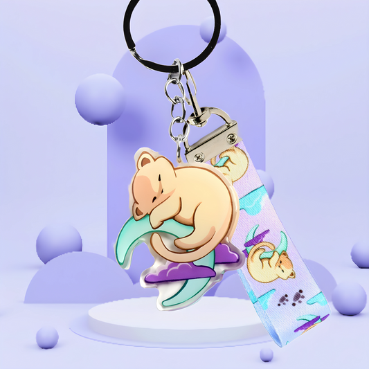 Moon Nap - Keychain